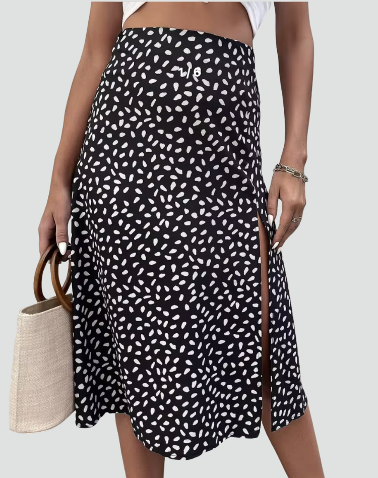 Effortless Leopard Print Wrap Midi Skirt for Women with High Waist Tie Front Asymmetrical Hem Flowing Style