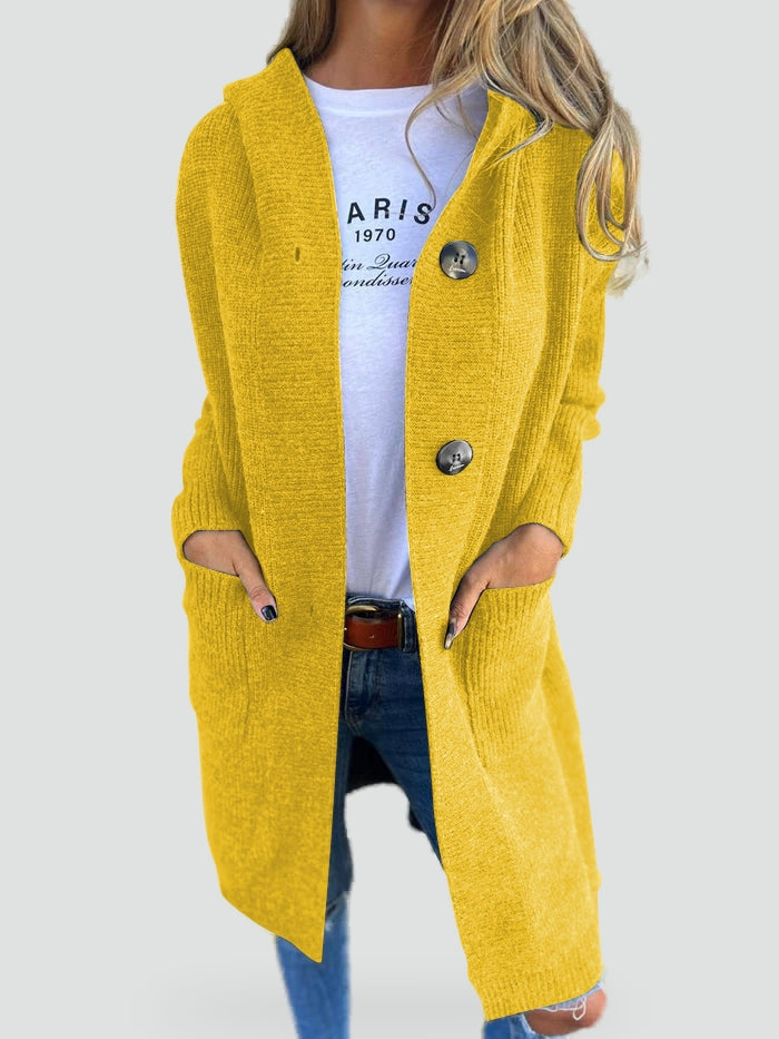 Women's Hooded Pockets Cardigan