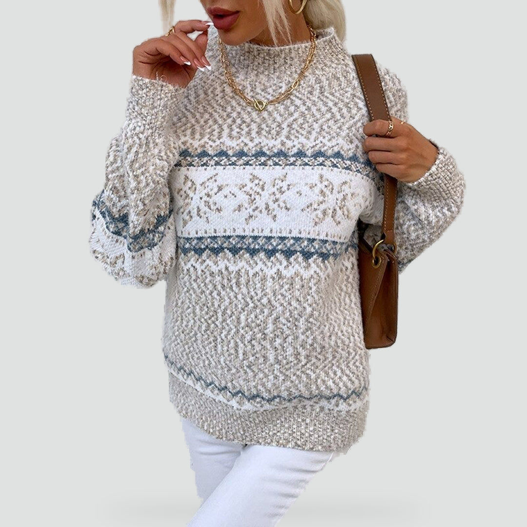 Women's Snowflake Fair Isle Christmas Tacky Sweater