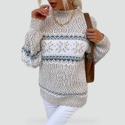 Women's Snowflake Fair Isle Christmas Tacky Sweater