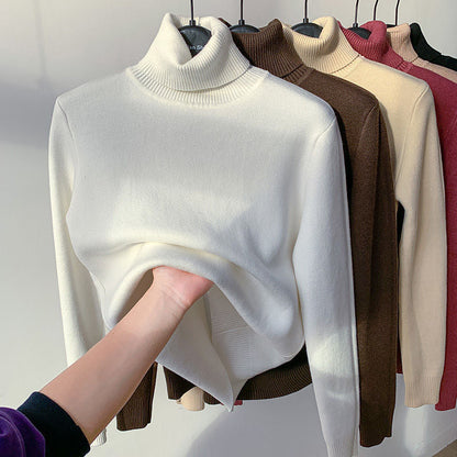 Women's Fitted Ribbed Turtleneck Sweater