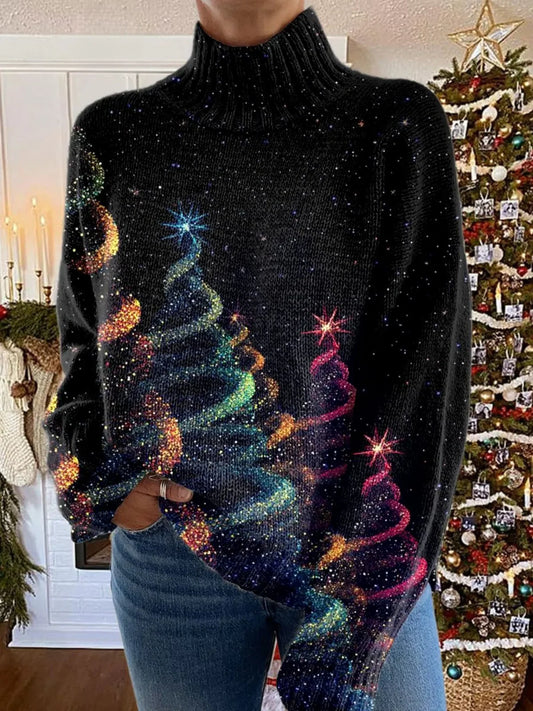 Women's Glitter Christmas Tacky Sweater