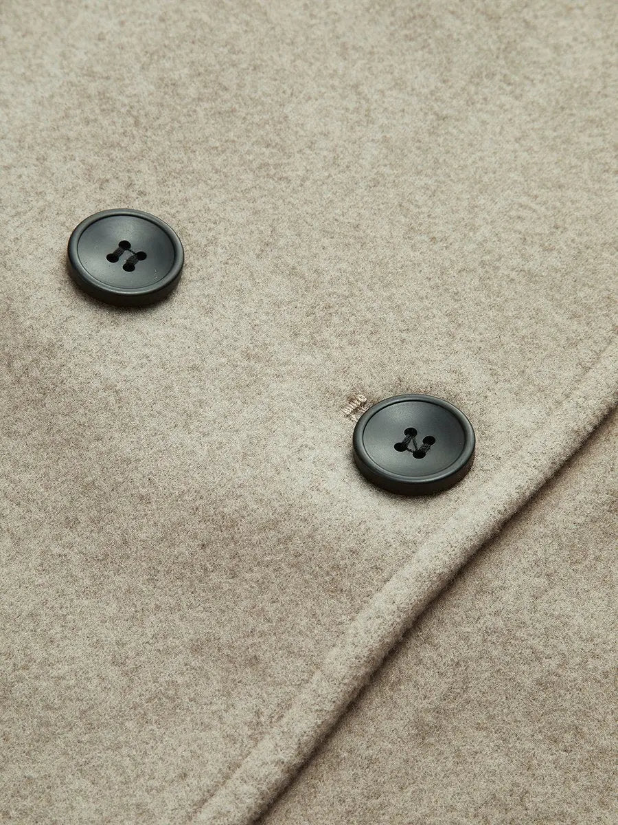 Women's Oversized Stand Collar Pea Coat