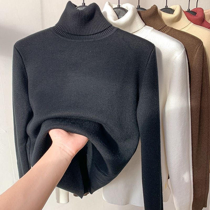 Women's Fitted Ribbed Turtleneck Sweater